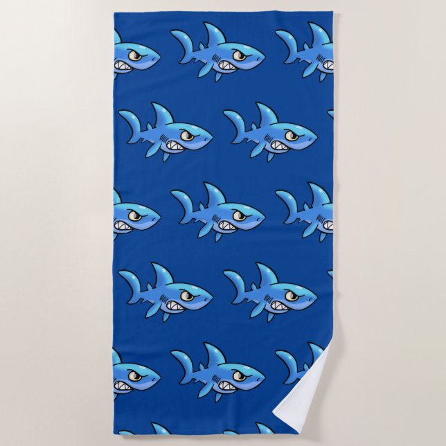 Serviette De Plage Toothy Shark Beach Towel (Devant)