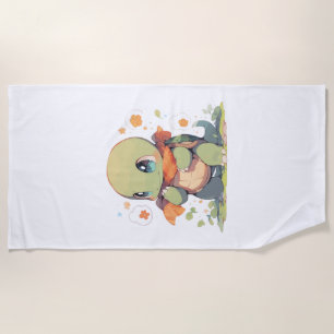 Serviette De Plage Tortue Bébé Tortue Tortue Réservoir Lézard Lézard
