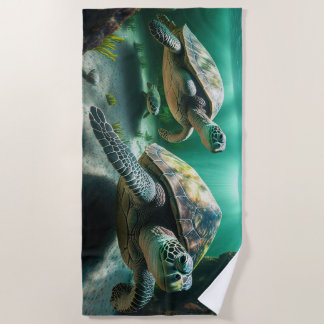 Serviette De Plage Tortue Costa Rica