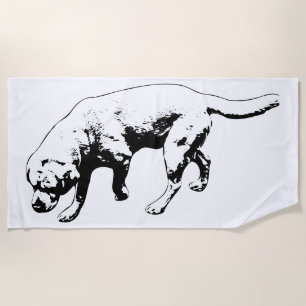 Serviette De Plage Tracer le rivage
