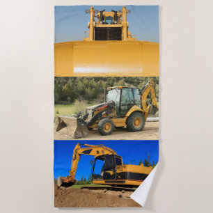 Serviette De Plage Tracteurs de construction