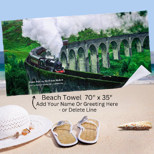 Serviette De Plage Train à vapeur dans le viaduc de Glenfinnan - Ajou