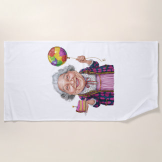Serviette De Plage Tranche de gâteau d'anniversaire humoristique de N