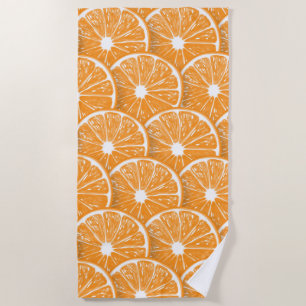 Serviette De Plage Tranches orange