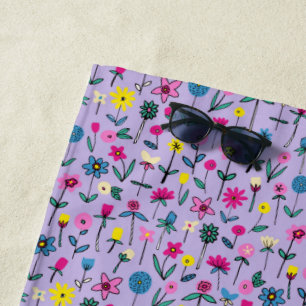 Serviette De Plage Très Peri Floral Meadow