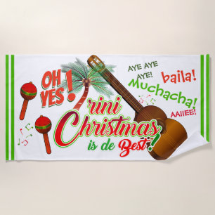 Serviette De Plage Trini Noël est le meilleur / Marac et Cuatro