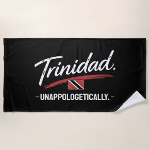 Serviette De Plage Trinidad Fièrement Fier Pride NOIR