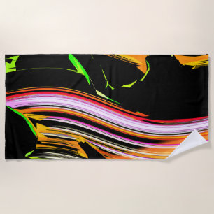 Serviette De Plage Tronc de lignes