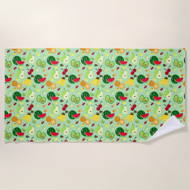Serviette De Plage Tropical Frenzy Lance Blanket (Devant)