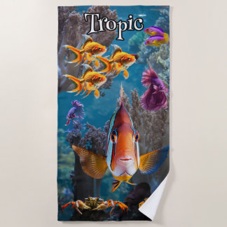 Serviette De Plage Tropical Sealife