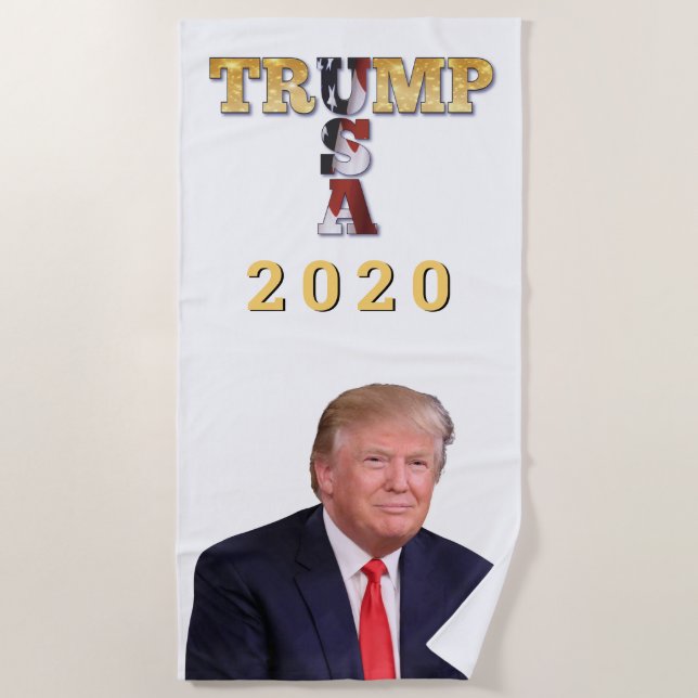 Serviette De Plage Trump 2020 (Devant)
