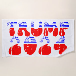 Serviette De Plage Trump 2024 Patriotic Super Retro