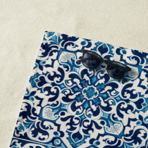 Serviette De Plage Tuile bleue portugaise