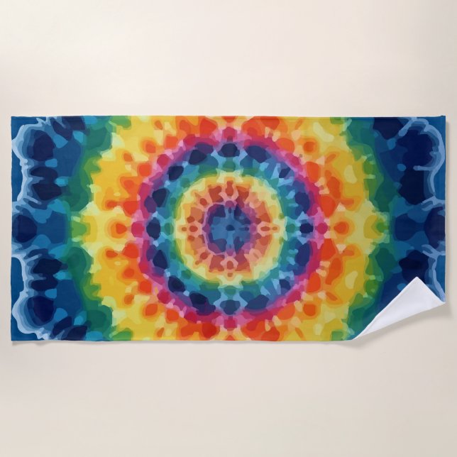 Serviette de plage Tye-Dye-4 (Devant)