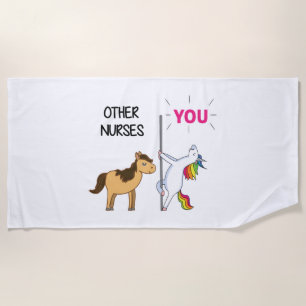 Serviette De Plage Un Cadeau Unicorne Pour Infirmière