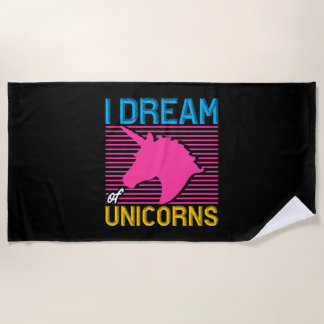 Serviette De Plage Unicorn Lover Gift I Dream of Unicorns