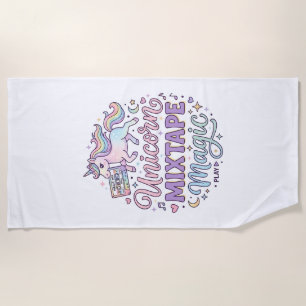 Serviette De Plage Unicorn Mixtape Magie Autocollant et T-shirt Adora