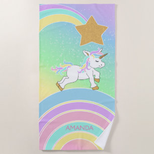 Serviette De Plage Unicorn 🦄 Rainbow Magic