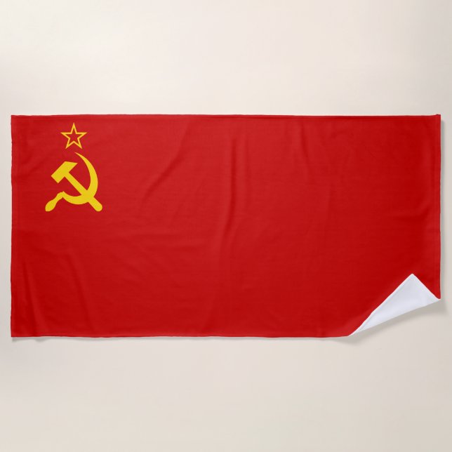 Serviette De Plage Union soviétique (URSS) (marteau communiste et fau (Devant)