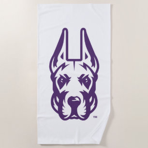 Serviette De Plage Université d'Albany Chef de la mascotte Great Dane