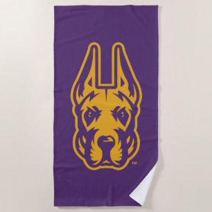 Serviette De Plage Université d'Albany Chef de la mascotte Great Dane