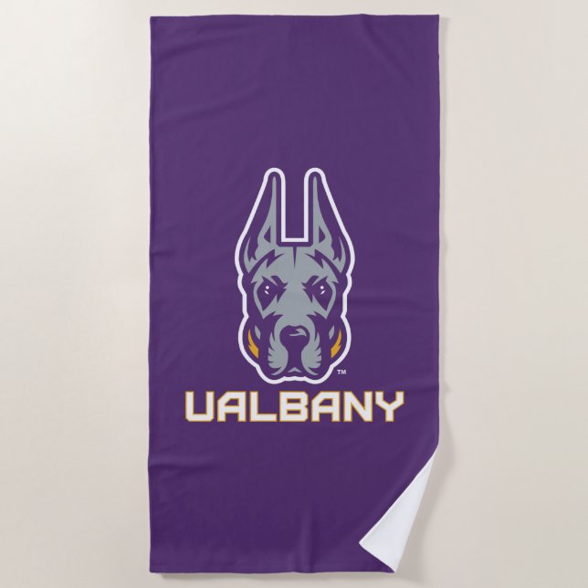 Serviette De Plage Université d'Albany Great Danes (Devant)
