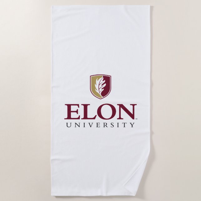 Serviette De Plage Université Elon (Devant)