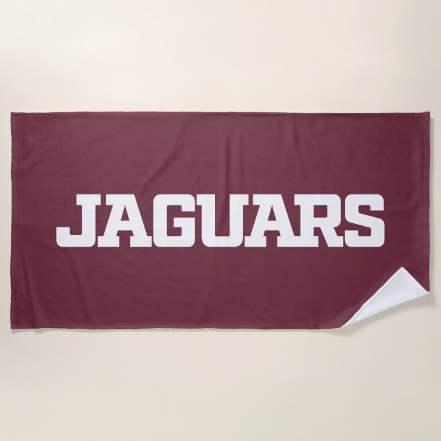 Serviette De Plage Université Texas A&M de San Antonio Jaguars (Devant)