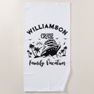 Serviette De Plage Vacances familiales personnalisées