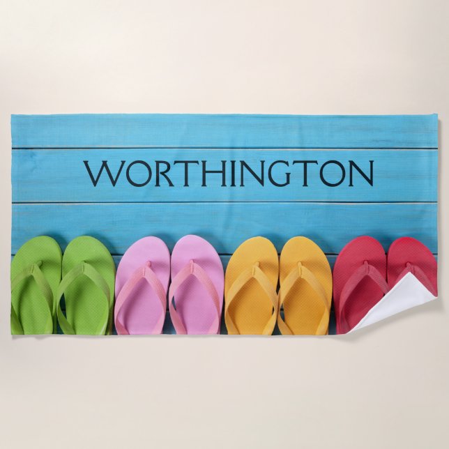 Serviette De Plage Vacances / Réunion / Vous L'Appelez : Plage (Devant)