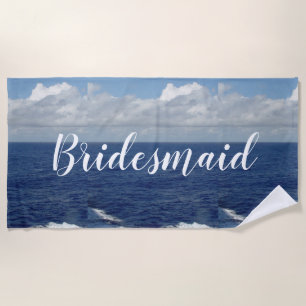 Serviette de plage Vagues de l'océan Demoiselle d'