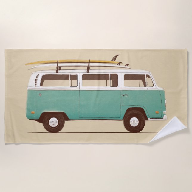 Serviette De Plage Van bleu | Florent Bodart (Devant)