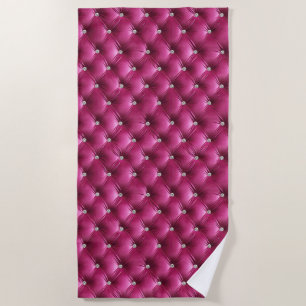 Serviette De Plage Velours Luxe Glamour Rose Faux