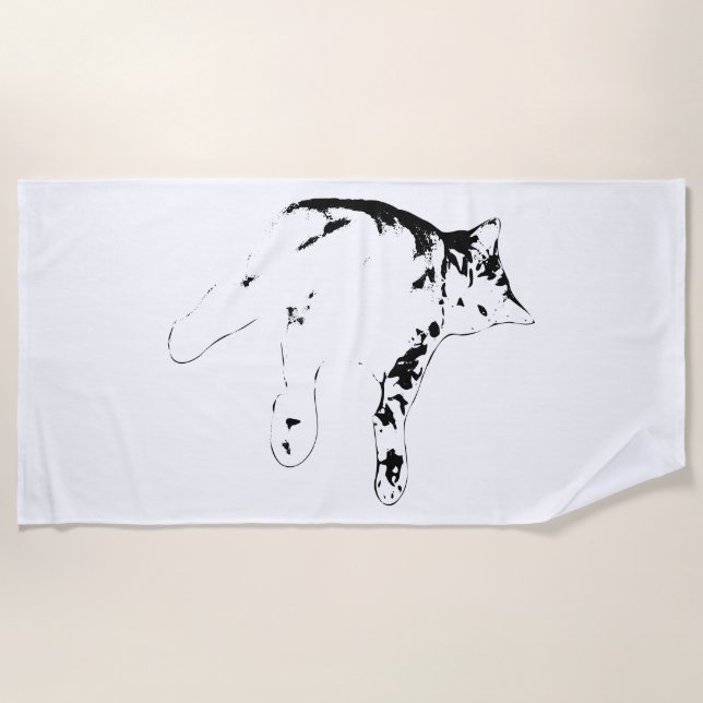 Serviette De Plage Vibes de sieste estivale (Devant)