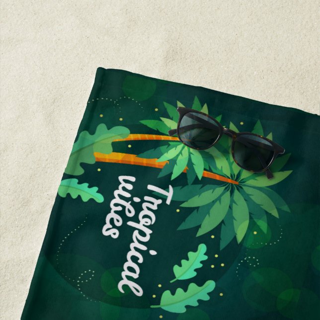 Serviette De Plage Vibes tropicales (En situation)