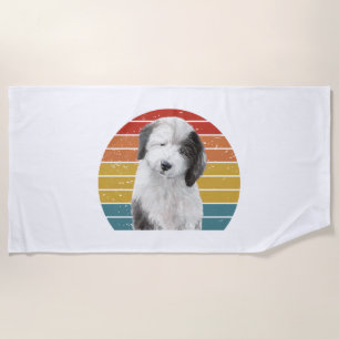 Serviette De Plage Vieux Dons-Chiens Anglais Pour Chien Vintage Dulux