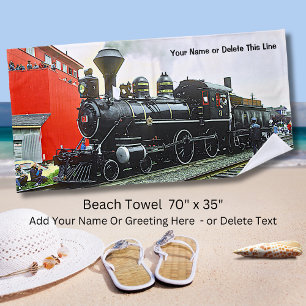 Serviette De Plage Ville de Winnipeg Steam Train Engine Ajouter un no