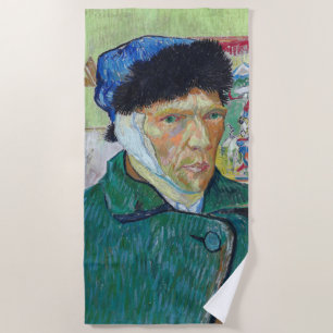 Serviette De Plage Vincent van Gogh - Autoportrait avec oreille bandé
