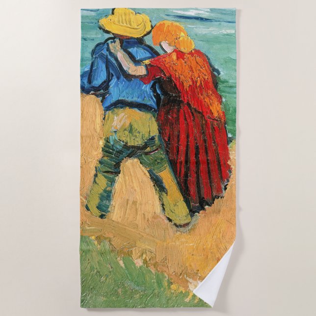 Serviette De Plage Vincent van Gogh - Deux amoureux (Devant)