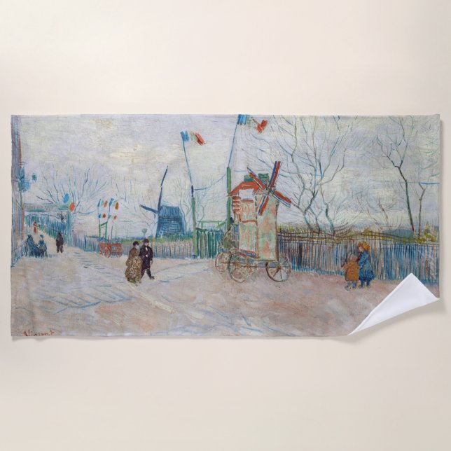 Serviette De Plage Vincent van Gogh - Impasse des Deux Frères (Devant)