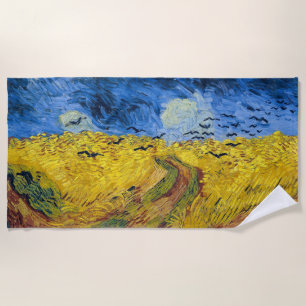Serviette De Plage Vincent van Gogh - Wheatfield with Crows