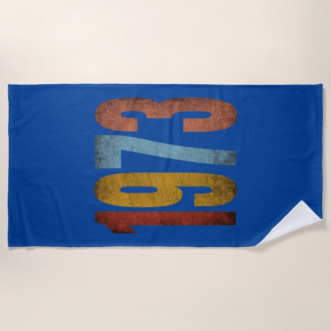 Serviette De Plage vintage 1973 (Devant)