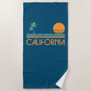 Serviette de plage vintage de la Californie