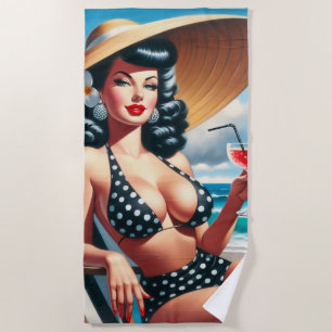 Serviette De Plage Vintage Été