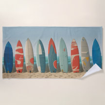Vintage Ocean Beach Vibes Retro Summer Surf boards