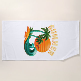 Serviette De Plage Vintage Summer Beach Vibes