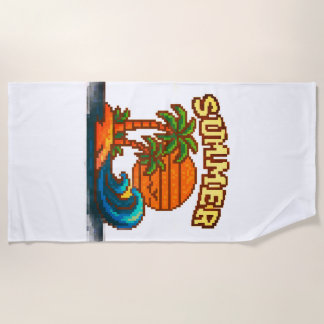 Serviette De Plage Vintage Summer Beach Vibes