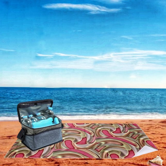 Serviette De Plage Vitesse vive (Eye-catching swirls, in elaborate patterns, are displayed in this Vivid Velocity Beach Towel design!)