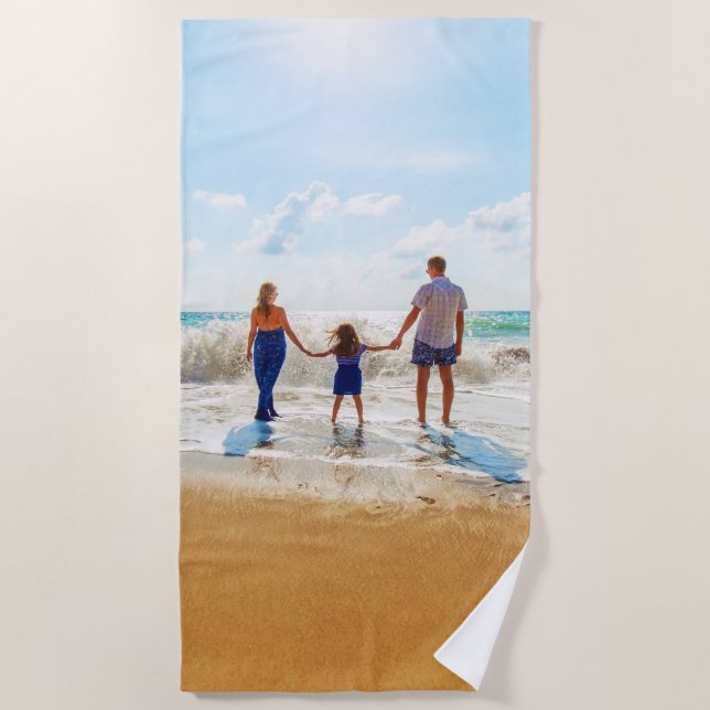 Serviette de plage Votre Modèle photo (Devant)
