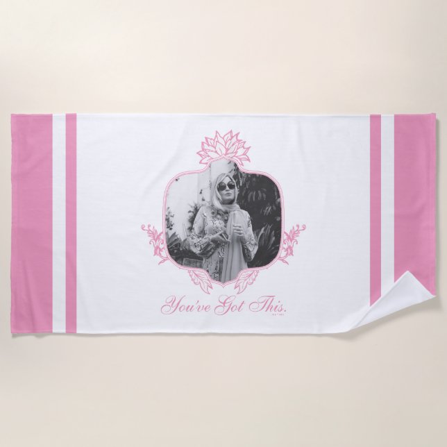 Serviette De Plage Vous avez ceci - Le Lotus Blanc (Devant)